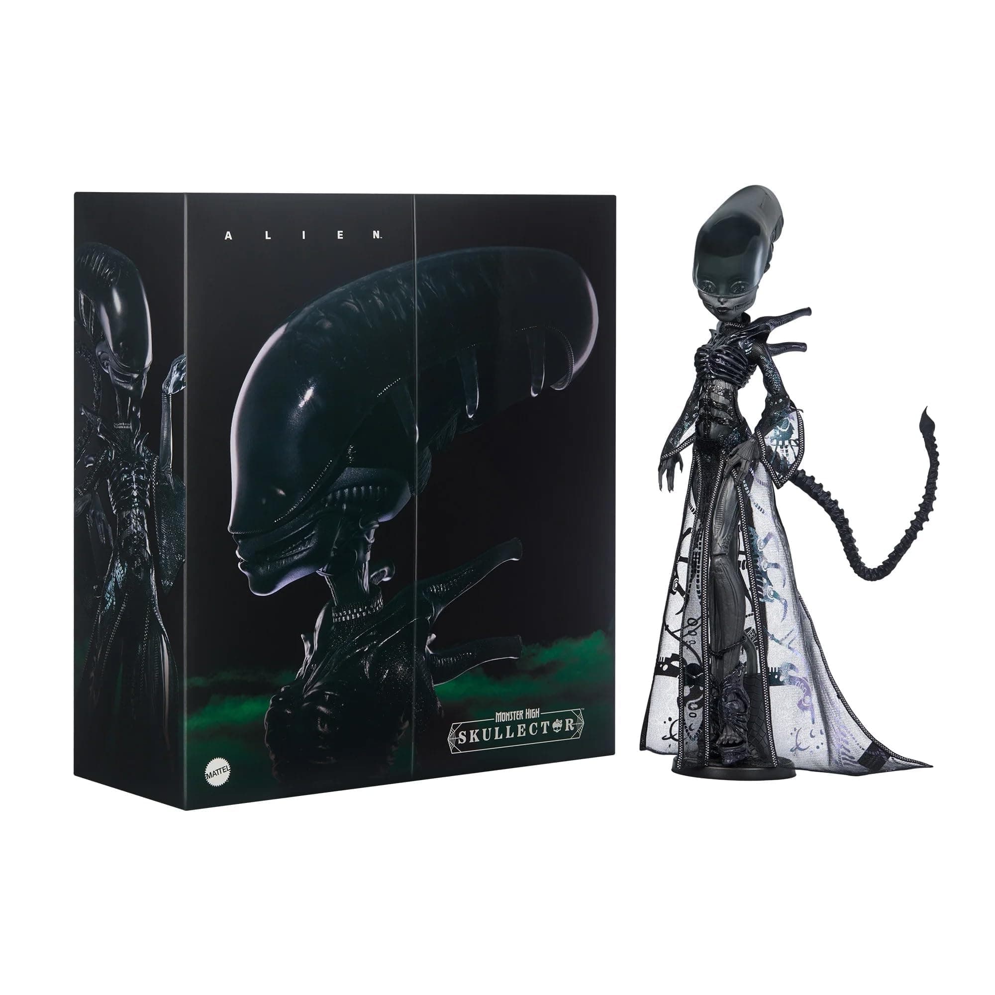 Skullector Alien Doll – Limited Edition Mattel Collectible with Metallic Outfit & Certifi…