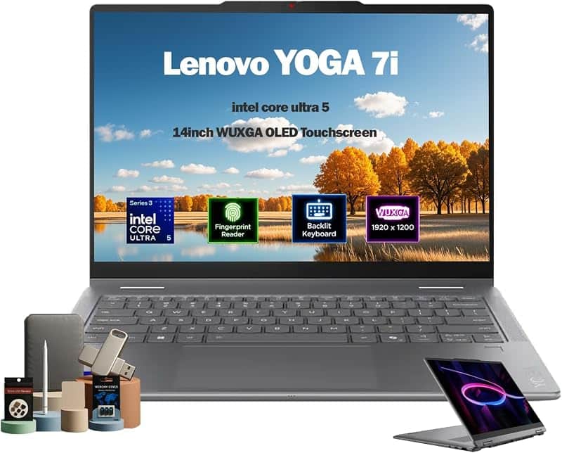 Yoga 7i 2-in-1 14" Touchscreen Laptop, Copilot+ PC, 2026 AI Copmuter