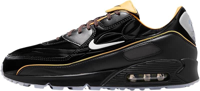 Air Max 90 'Mercurial' Men's Shoes (Black/Gold Leaf/Pair/White)