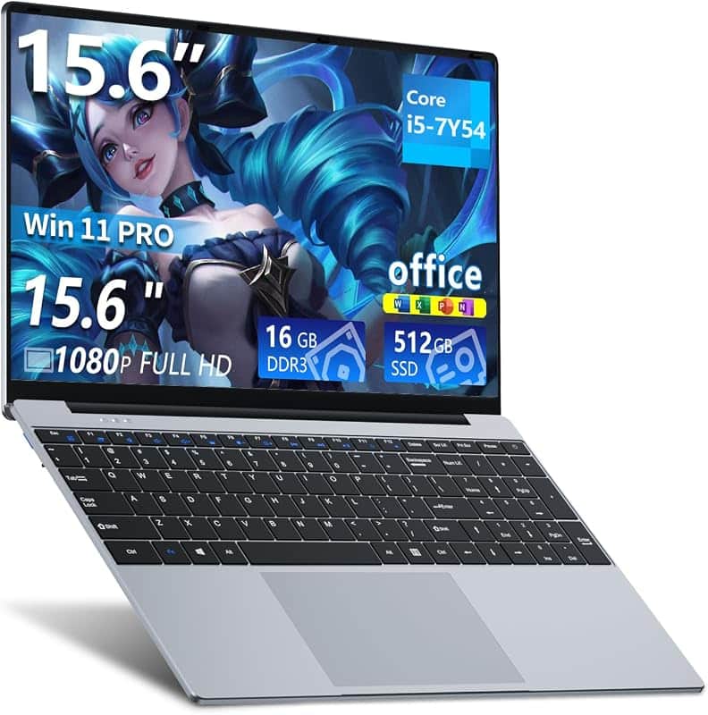2026 Laptop, 15.6” Laptop Computer Core i5-7Y54 (Up to 3.2GHz) Processor with 16GB RAM 51…