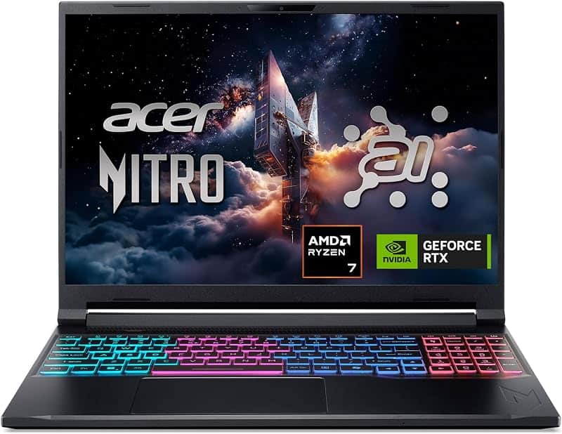 Nitro V 16S AI Gaming Laptop | AMD Ryzen 7 260 Processor | NVIDIA GeForce RTX 5060 Laptop…
