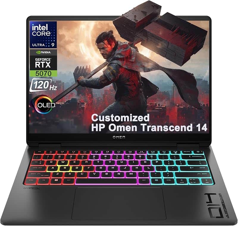 iCarp Customized Laptop Made with HP Omen Transcend 14 Gaming AI Laptop 14" 3k OLED 120Hz…