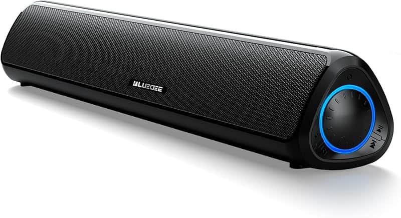 Computer Speakers for Desktop PC, Rechargeable Computer Sound Bar | Bluetooth 5.3 & 3.5mm…