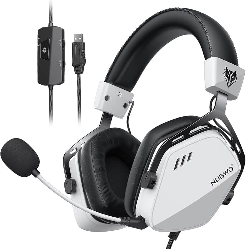 NUBWO HG03 Wired Gaming Headset for PC, FPS-Tuned, Noise-Canceling Mic | USB-A Equipped |…