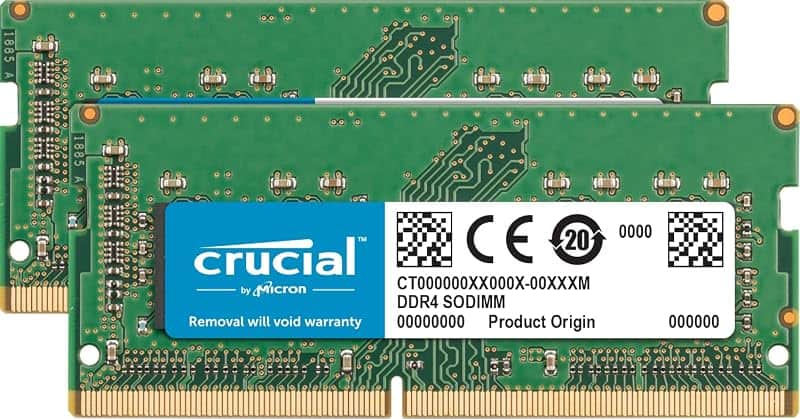 RAM 32GB Kit (16GBx2) DDR4 3200MHz CL22 (or 2933MHz or 2666MHz) Laptop Memory CT2K16G4SFD…