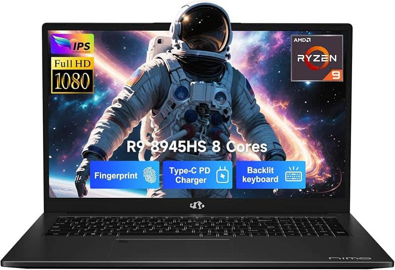 17.3 Gaming-Laptop Ryzen 9 8945HS (Beat i9-13900H, Up to 5.2GHz) 16GB RAM, 512GB SSD, Rad…