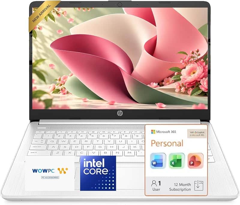 14 Inch Laptop, 2027 Edition, Intel N150 CPU, 4GB DDR5 RAM, 128GB SSD, 1TB Cloud Storage,…