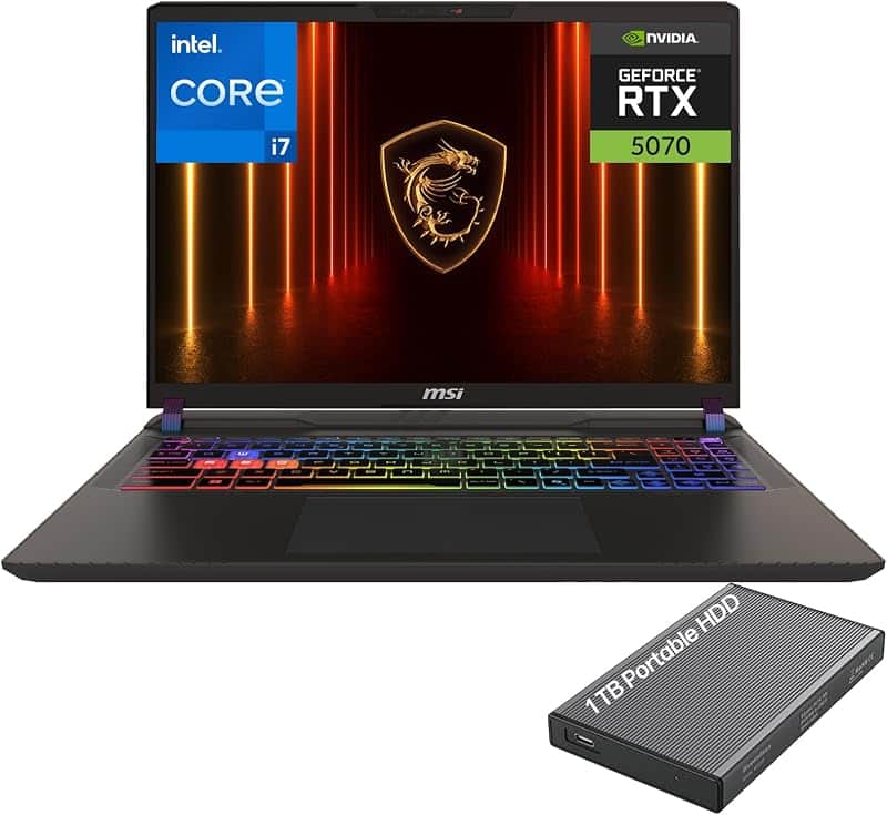 Katana 15 HX Gaming Laptop, Intel i7-14650HX, NVIDIA Geforce RTX 5070