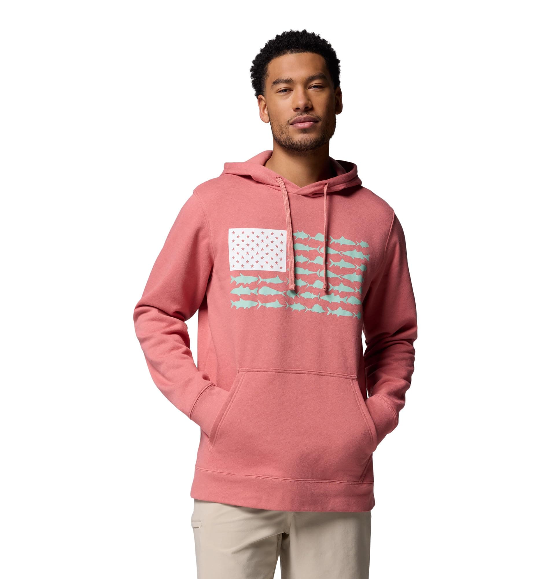 mens Pfg Fish Flag II Hoodie