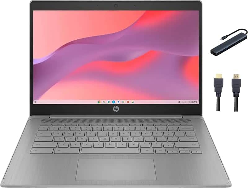 Chromebook 14'' HD Student and Business Laptop, Intel Celeron N4500, 4GB RAM, 64GB eMMC,…