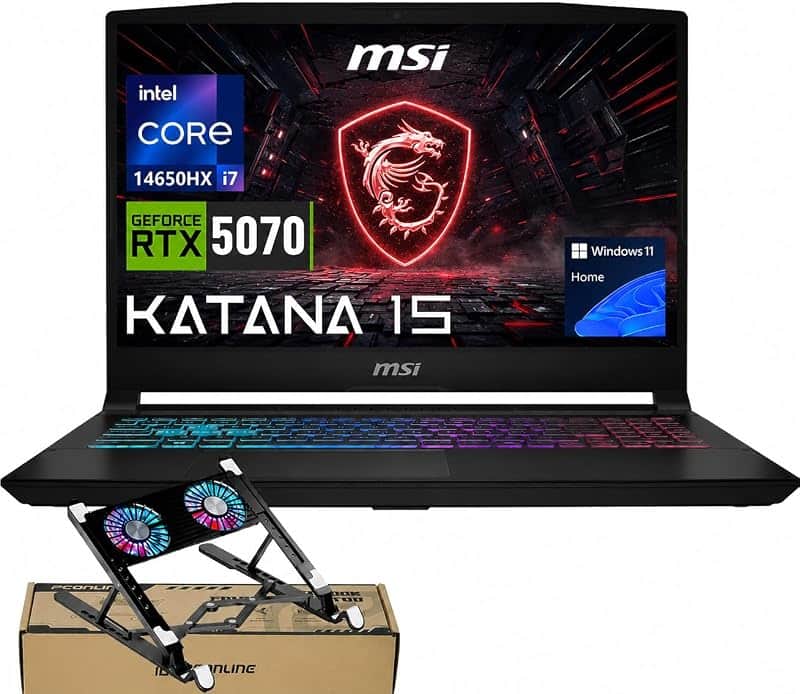 Katana 15 HX RTX 5070 Intel Core i7-14650HX Gaming Laptop, 16GB 1TB