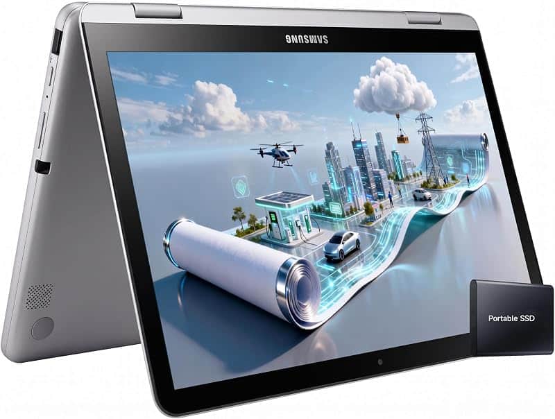 12.2" FHD 2-in-1 Touchscreen Chromebook Plus Laptop for Business&Students, Intel Dual-Cor…