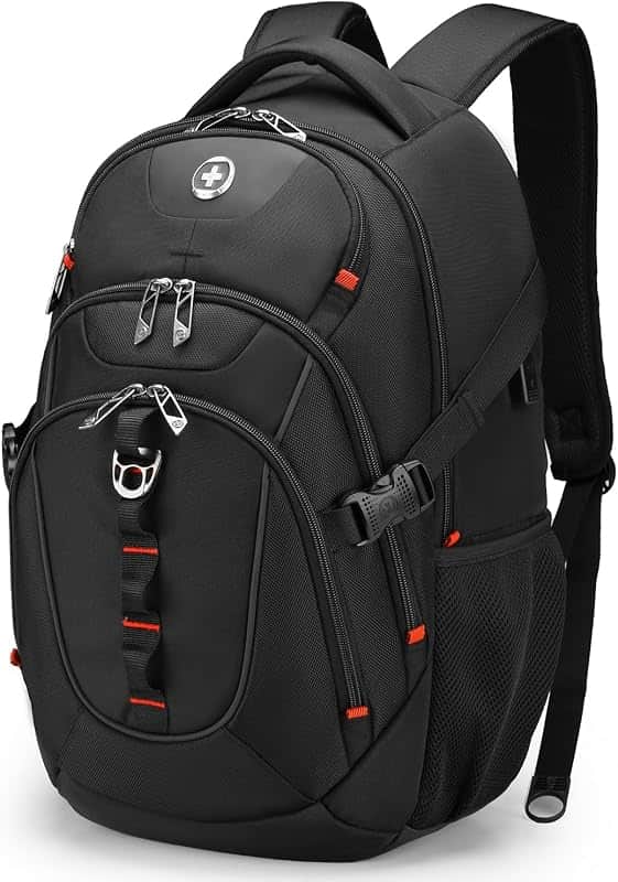 Design Laptop Backpack, Travel Backpack with USB Charging Port Fits 15.6 inches Computer,…
