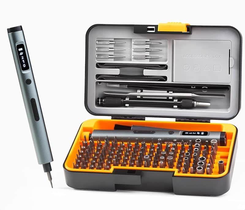 Precision Electric Screwdriver Set, Mini Screwdriver Tool Kit, 168pcs, for Electronics, P…