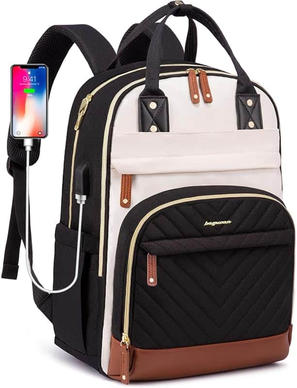 Laptop Backpack for Women Work Bag: 17.3 inch Travel Bookbag with USB Charg | 21 Pockets…