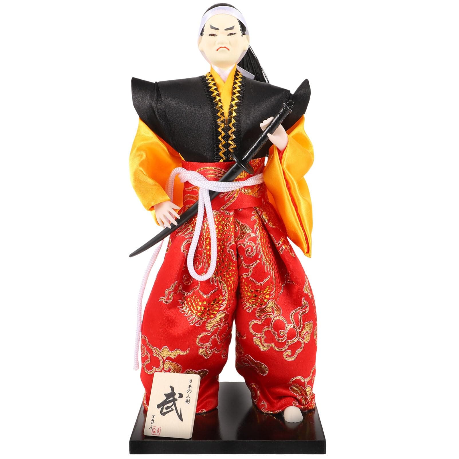 Toyvian Japanese Samurai Doll Figurine Samurai Figure Home Decor Accent for Restaurant Sh…