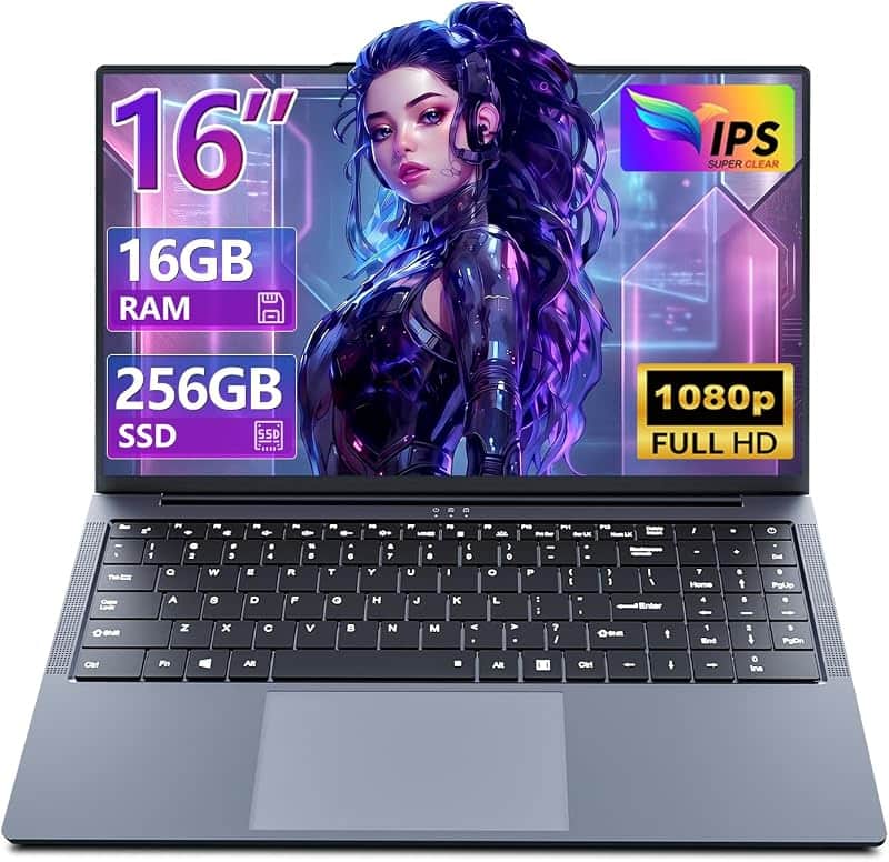 Laptop Computer 16GB RAM 256GB SSD, Traditional Laptop Computers with Core i5 (Up to 3.60…