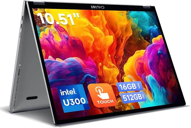 CHUWI MiniBook X Mini Laptop 10.51", Intel U300(4.4GHz),16GB RAM 512GB SSD | 2 in 1 Lapto…