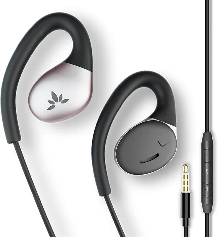 Avantree Resolve – 3.5mm AUX Wired Open-Ear Earbuds w/Mic & Over-Ear Hook | Small-Medium…
