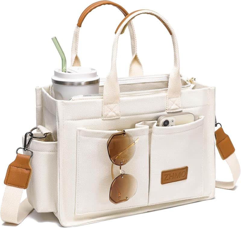 Canvas Tote Bag for Women,Women's Bags Crossbody Bags Work Laptop Tote Bag Large Handbags…