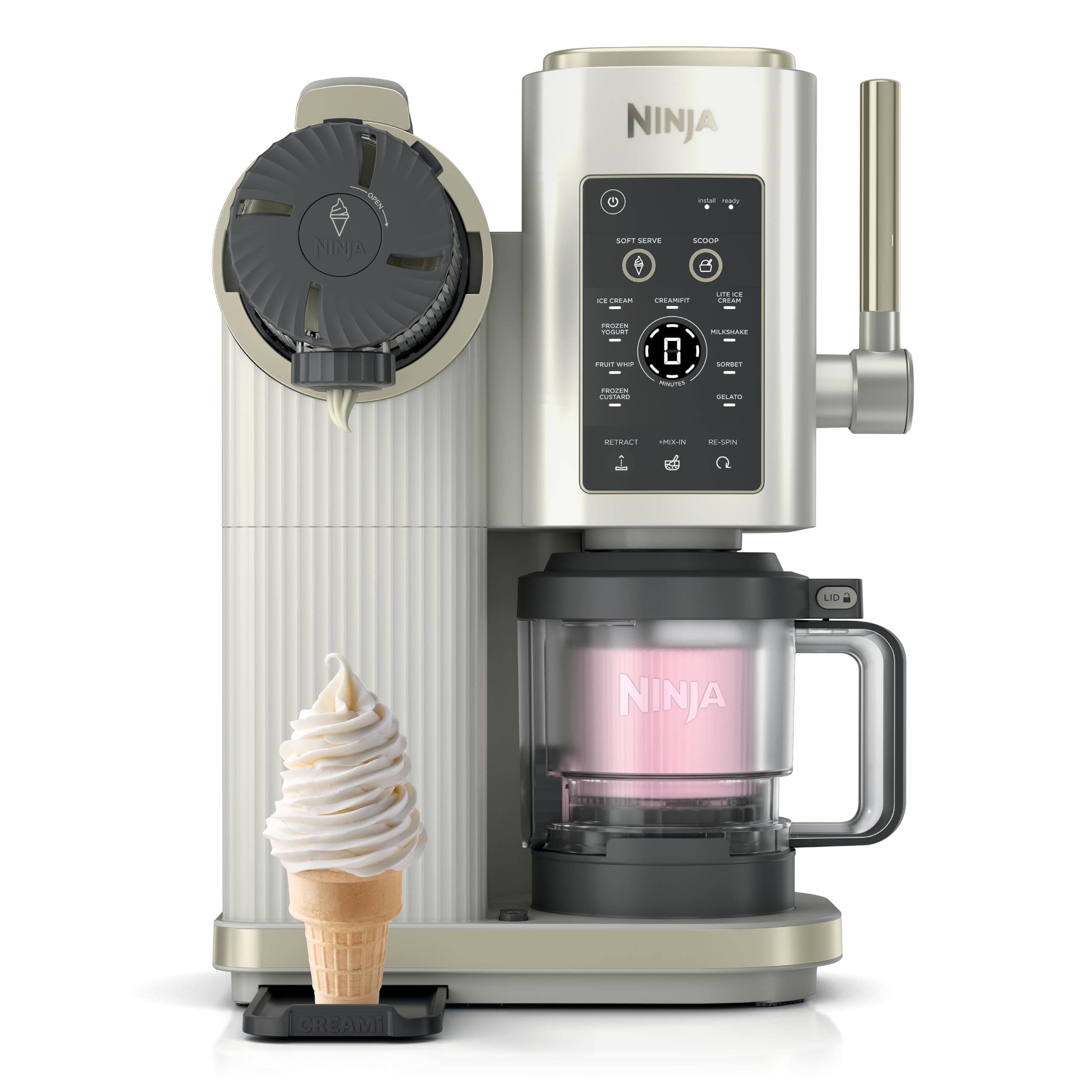 Creami Scoop&Swirl Ice Cream Maker Amazon Exclusive Bone & Champagne | Ninja Creami Scoop…