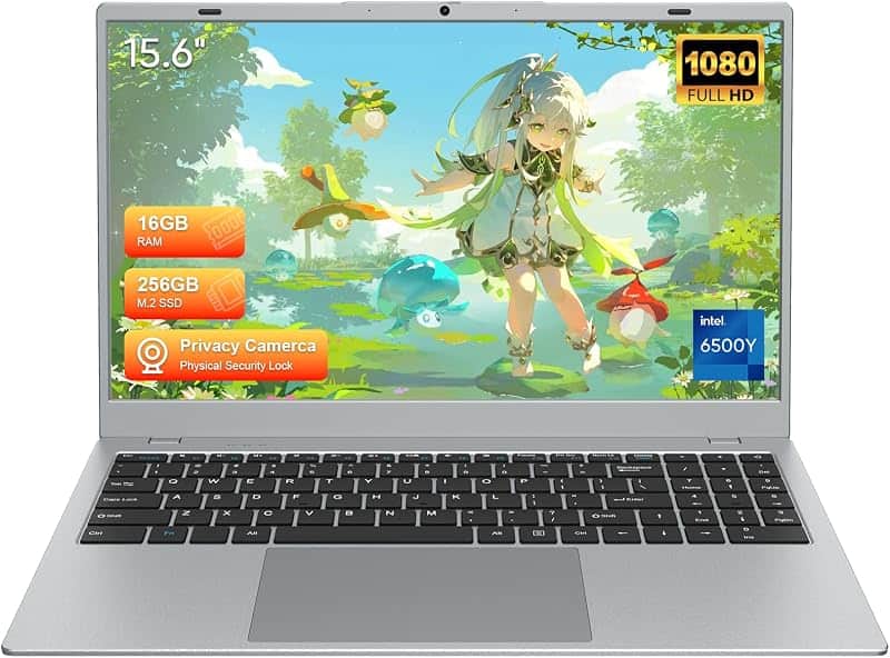 VIGSENUP15.6 Full HD Laptop,16GB RAM,256GB SSD,6500Y Processor,Work,Office | Dual-core Pe…