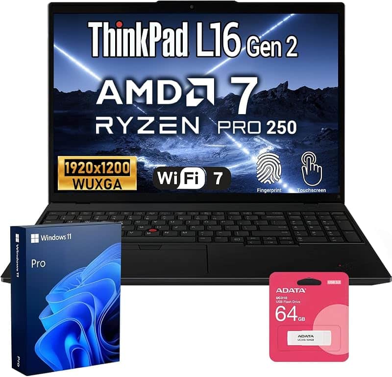 ThinkPad L16 Laptop, FHD+ Touch,AMD Ryzen 7 Pro 250,32GB | 1TB