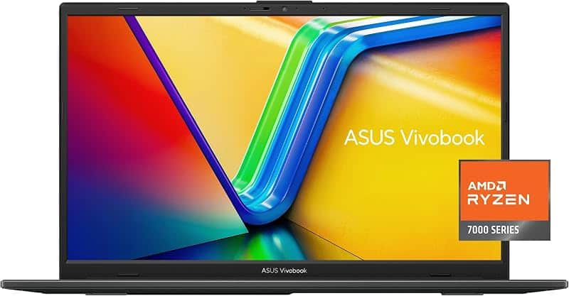 Vivobook Go 15.6” FHD Slim Laptop, AMD Ryzen 3 7320U Quad Core Processor, 8GB DDR5 RAM, 1…