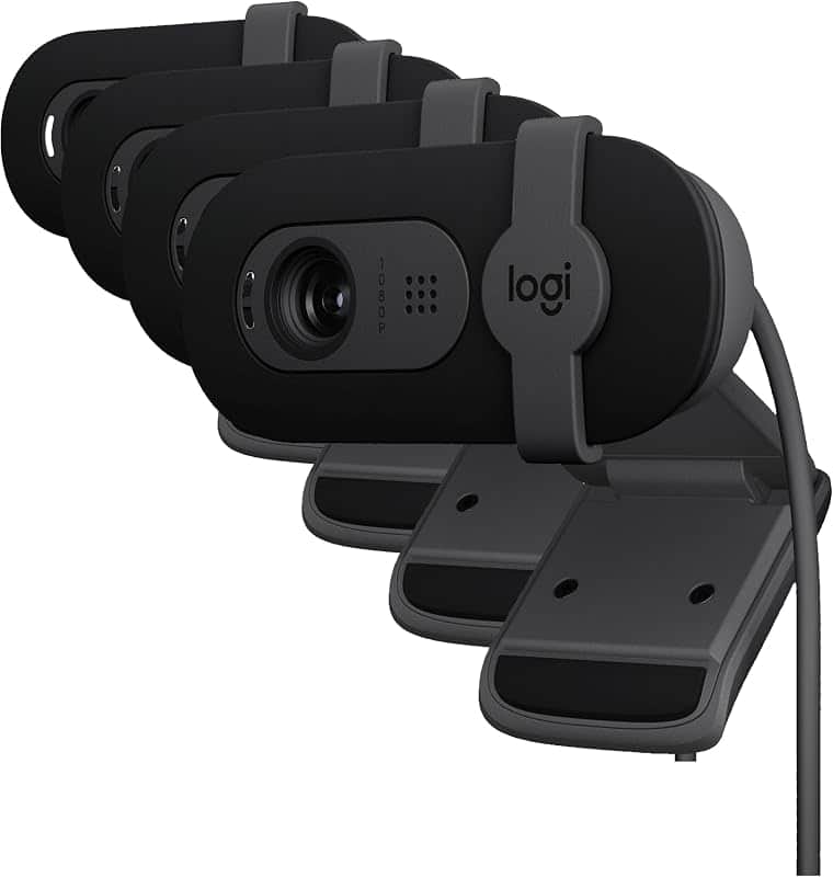 Brio 101 Full HD 1080p Webcam for Meetings,Streaming,Desktop,Laptop,PC - Built-in Mic,Shu…
