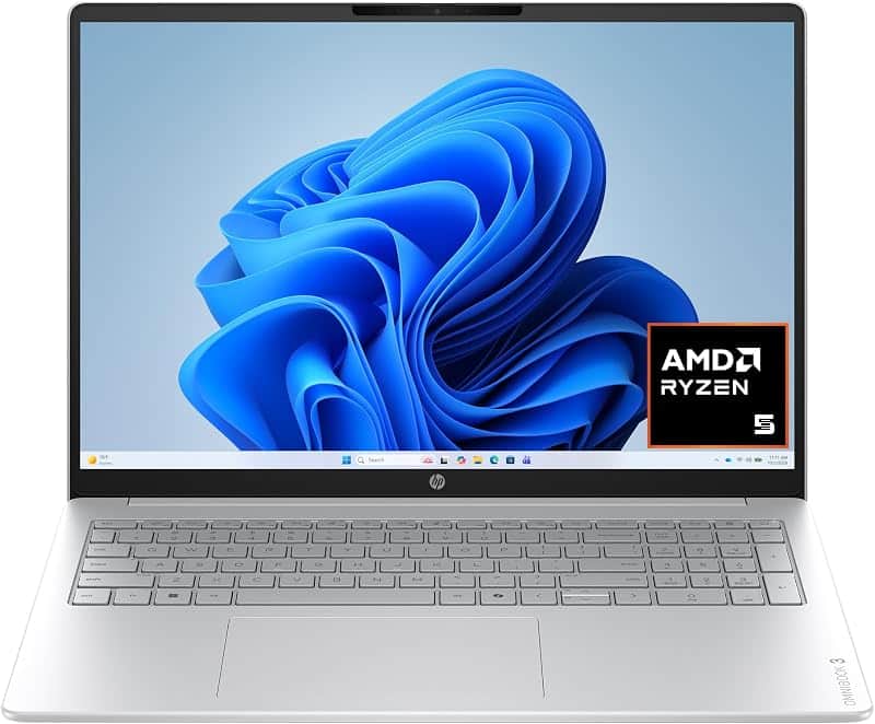 OmniBook 3 16 inch Laptop PC, 2K Touchscreen, AMD Ryzen 5 40, 8 GB RAM, 512 GB SSD, AMD R…
