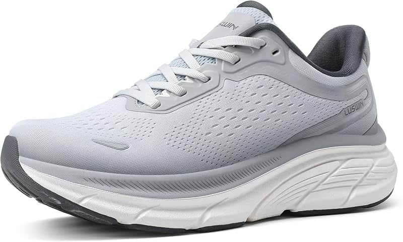 Men's Walking Shoes Lightweight Breathable Cushioning Running Shoes Athletic Tennis Worko…
