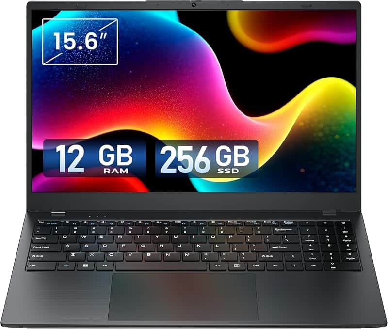 ZENSAUN Laptop 12GB RAM 256GB SSD, Pentium Gold 6500Y Up to 3.4GHz | 15.6 inch 1080P FHD…