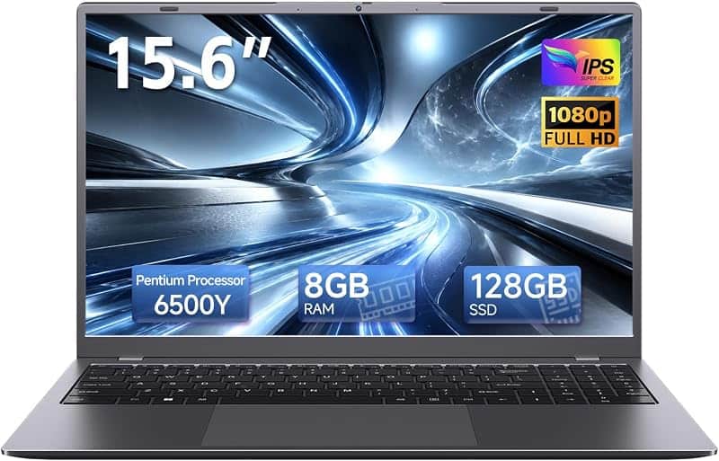 EVOSPEX 15.6 Inch Laptop, Pentium 6500Y, 8GB RAM 128GB SSD, IPS FHD Display | Up to 3.4GH…