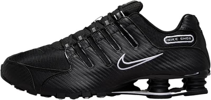 Shox NZ Men's Shoes (Black/White/Black)