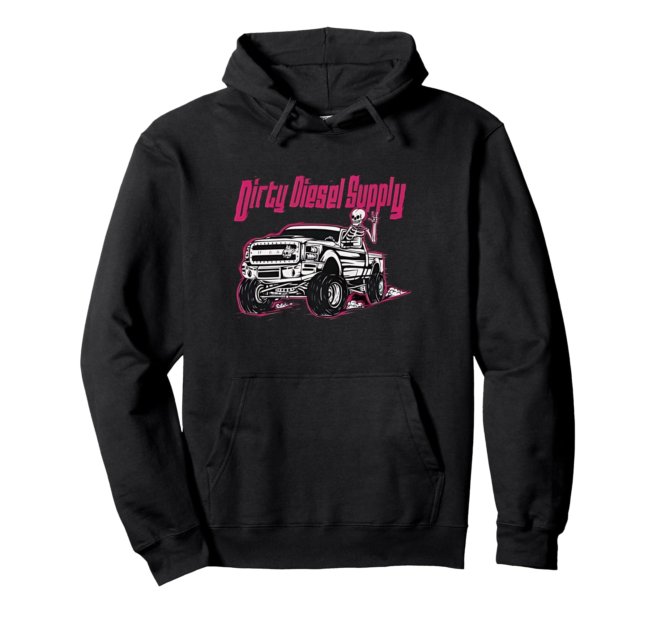 Dirty Diesel Supply Skeleton Meme Pullover Hoodie