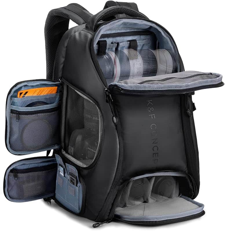 K&F CONCEPT Camera Backpack,25L Large Capacity Camera Bag for Photographers | Raincover,…