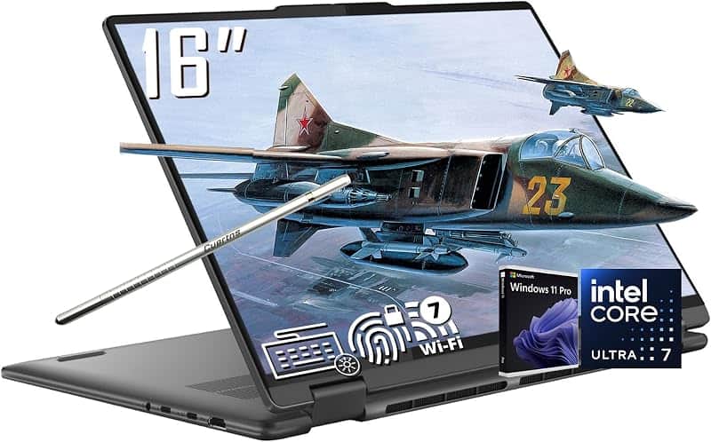 Yoga 7i 2-in-1 AI Copilot+ Laptop, 16" 2K LCD Touchscreen, Intel Ultra 7 256V(>i9-13900H)…