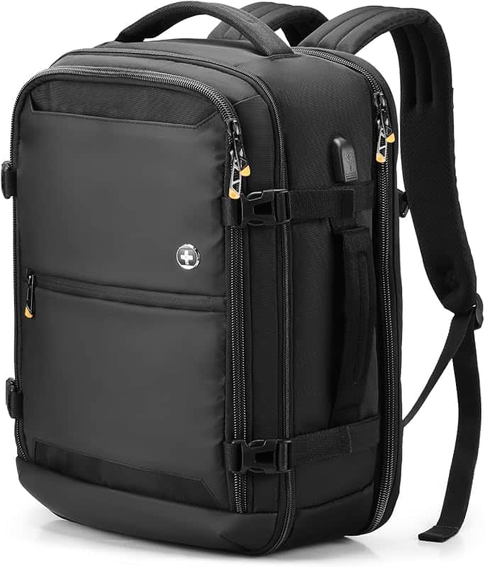 Design Travel Laptop Backpack 43l with USB Charging Port,TSA Friendly Flight Approved Car…
