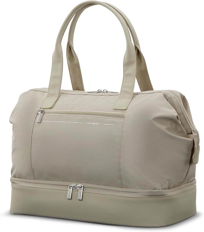 Samsonite Better Than Basics Weekender Duffle – Drop Bottom Travel Bag with 14” Laptop Co…