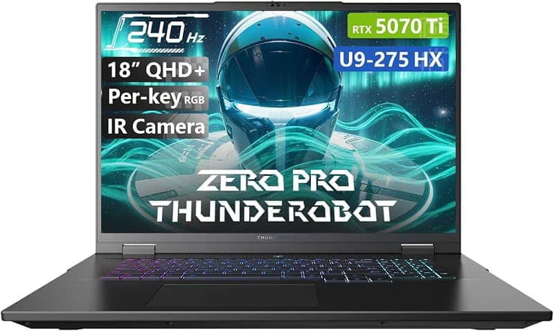 Zero 18 Pro 5070 Ti Gaming Laptop, 18" QHD+ 240Hz Hummingbird Display, Core Ultra 9 275HX…