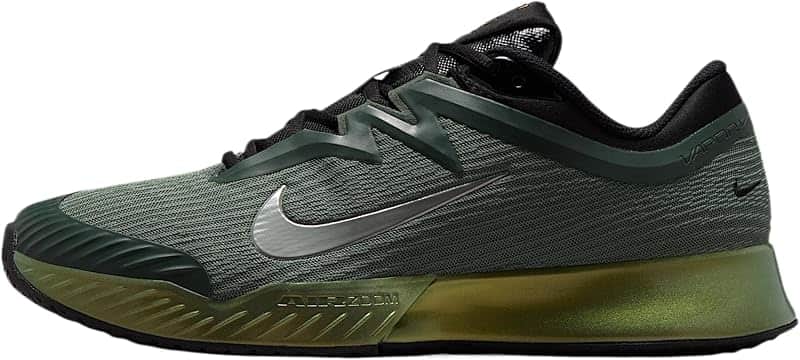 Vapor Pro 3 PRM Men's Hard Court Tennis Shoes (Camo Green/Pure Platinum/Black/Metallic Gold)