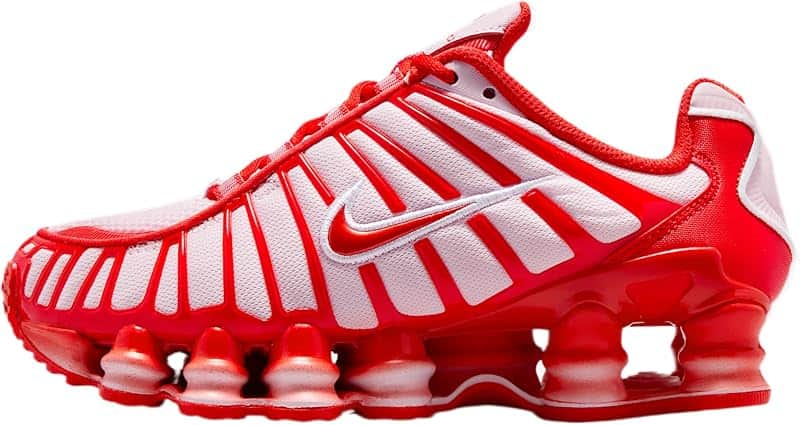 Shox TL Big Kids' Shoes (Pink Foam/White/Habanero Red)