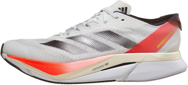 Womens Adizero Boston 12 Running Sneakers Shoes - White