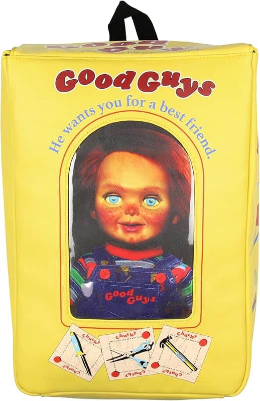 Bioworld Chucky Backpack Child's Play Good Guys Chucky Doll Toy Box Replica Faux Leather…