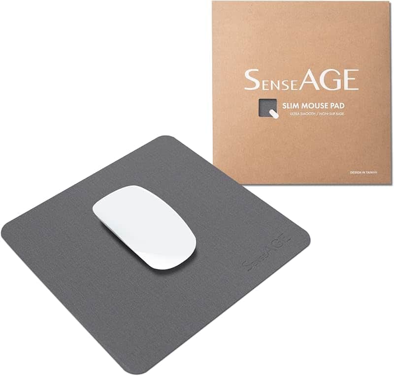 SenseAGE Slim Mouse Pad for Home/Office, Portable Mouse Mat for Computer & Laptop, Fabric…