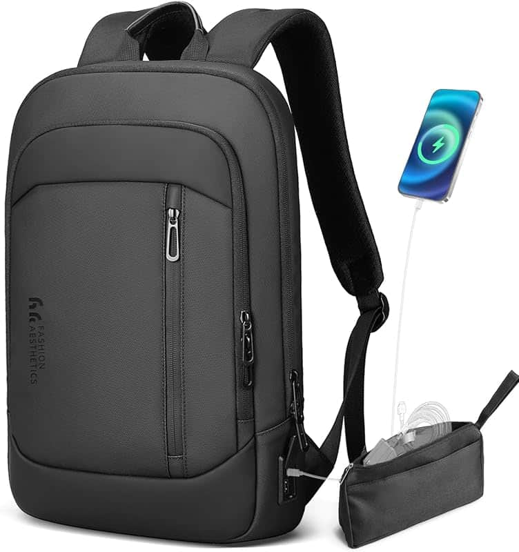 hk Ultra Slim Backpack for 15.6 Inch Laptop,Business Backpack for Men Women | Lightweight…