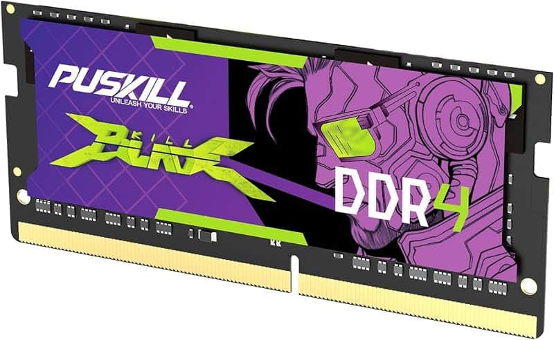 PUSKILL 16GB DDR4 3200MHz SODIMM CL22 Laptop RAM (1x16GB) | 16GB single stick, 3200MHz, S…
