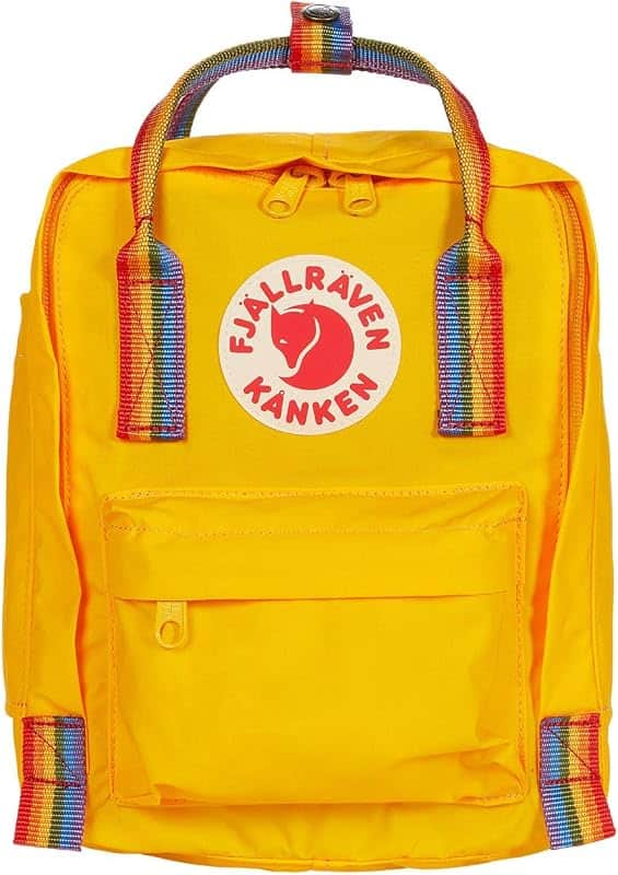 Unisex Kanken Rainbow Mini Laptop Backpack – Lightweight & Water-resistant – Vinylon F Fa…