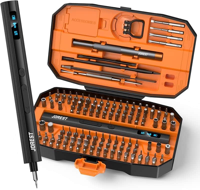 JOREST 155 in 1 Mini Electric Screwdriver, Precision Power Screwdriver Set | Cordless Scr…