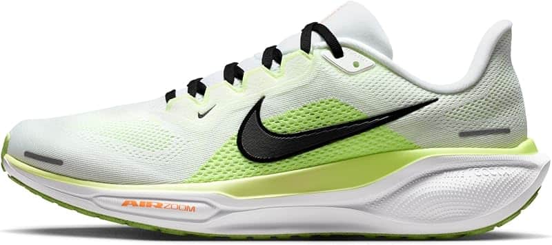 Pegasus 41 Men's Road Running Shoes (White/Volt Ice/Barely Volt/Black)